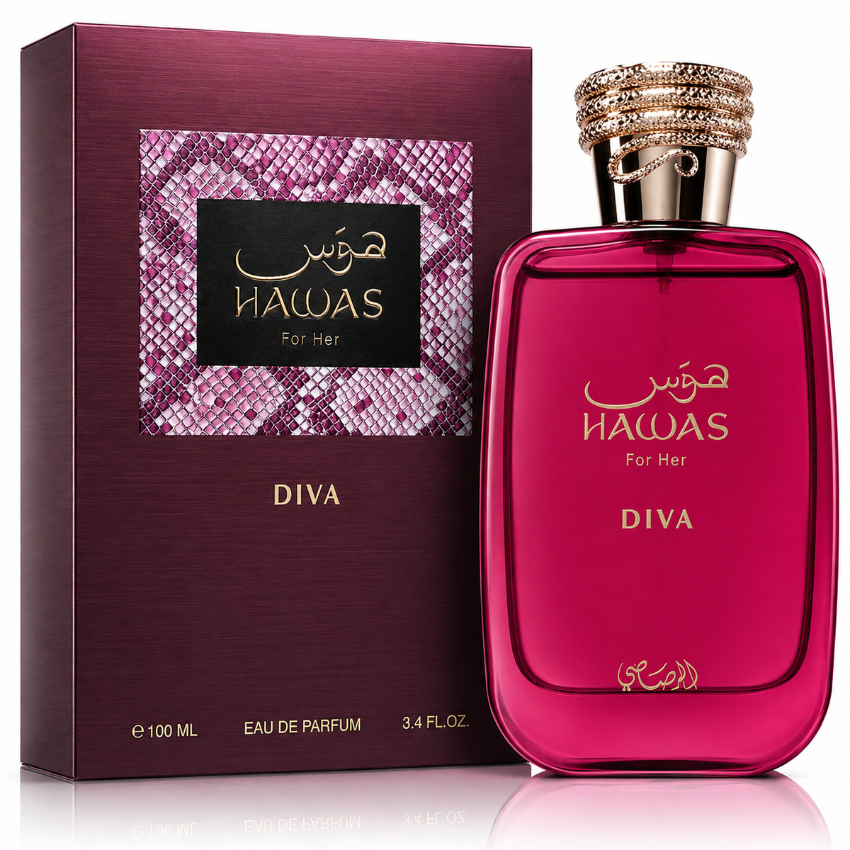 Rasasi Hawas Diva for Her Eau de Parfum – 100ml / 3.4 Fl. Oz. Women’s Fragrance