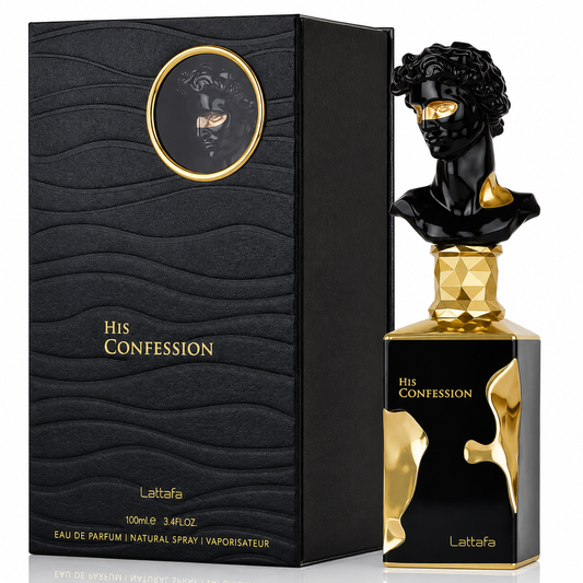 Lattafa His Confession Eau de Parfum – 100ml / 3.4 Fl. Oz.