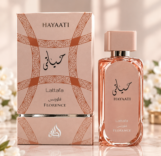 Lattafa Hayaati Florence Eau de Parfum – Luxury Fragrance – 100ml / 3.4 Fl. Oz.