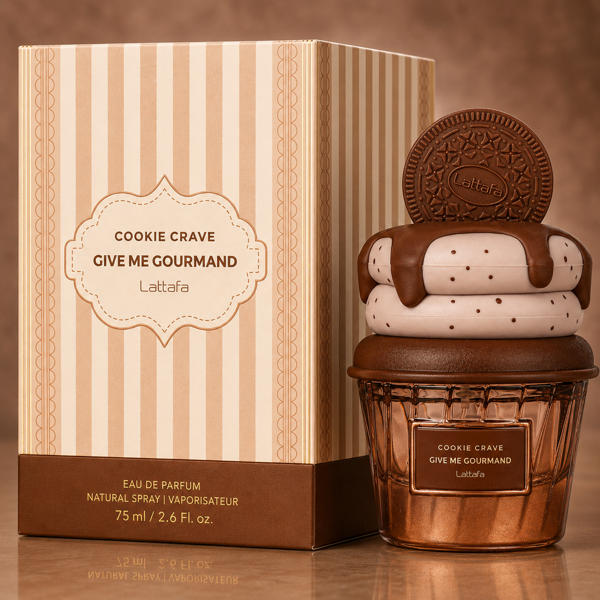 Lattafa Give Me Gourmand Cookie Crave Eau de Parfum – 75ml / 2.6 Fl. Oz.