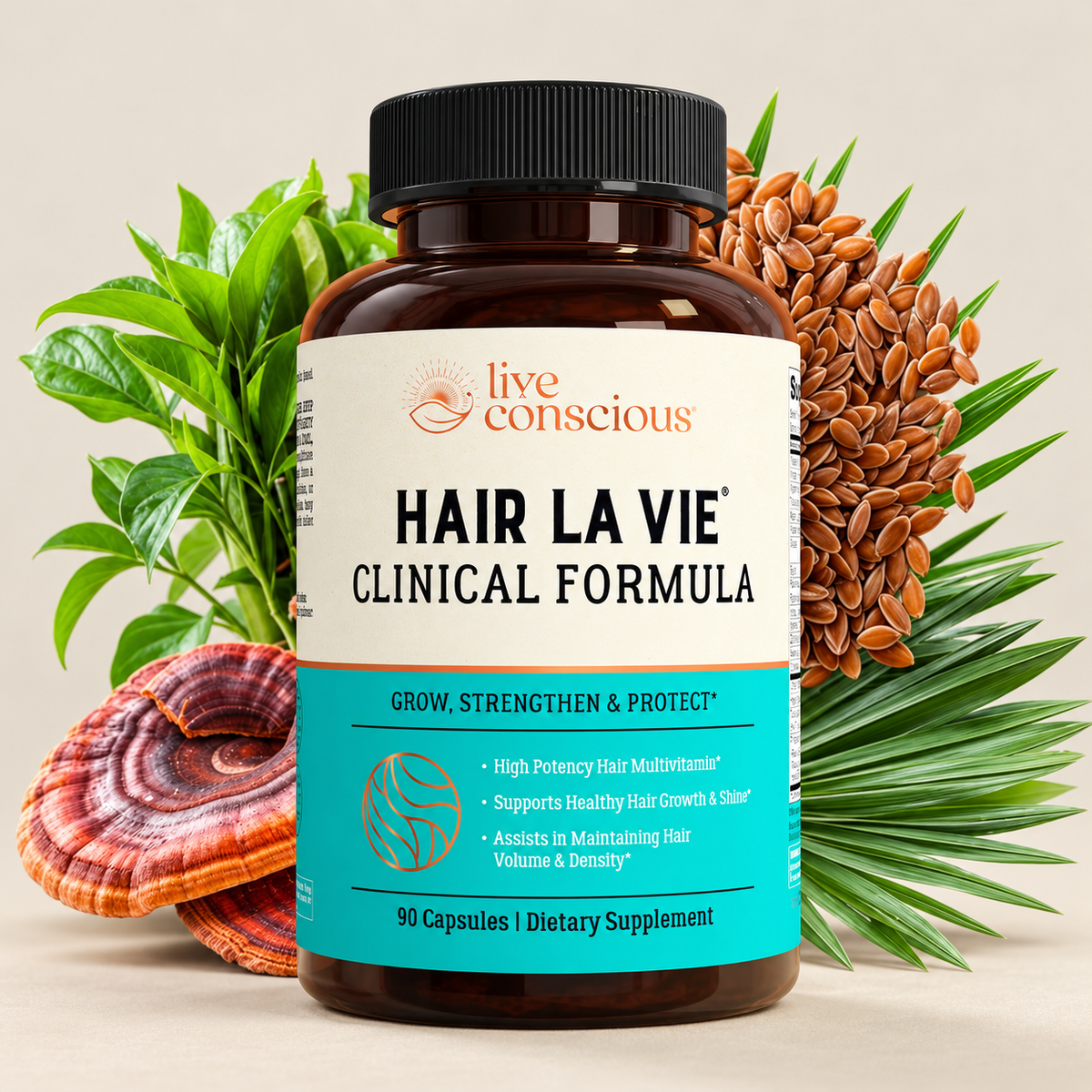 Hair La Vie Clinical Formula Hair Vitamins with Biotin & Collagen Support – 90 Capsules
