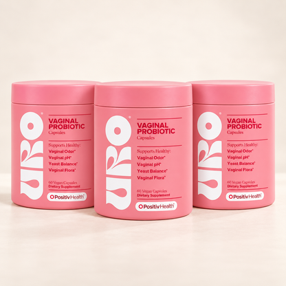 Pack of 3: URO Vaginal Probiotics for Women with 5 Billion CFU & XOS Prebiotics – Pack of 3, 3-Month Supply